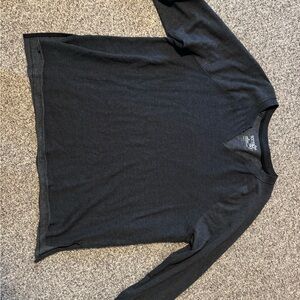 Terra & Sky Men's Charcoal V-Neck Sweater